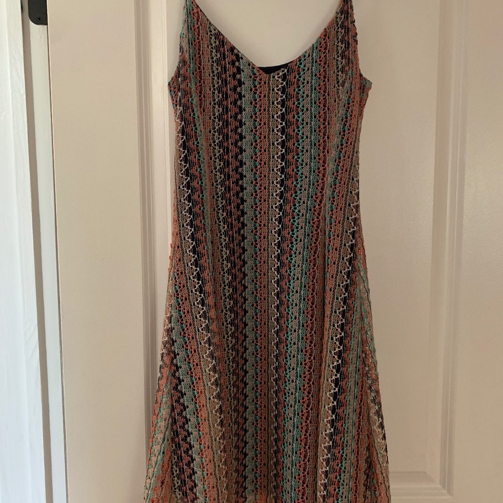 Multi-Colored Crocheted Dress